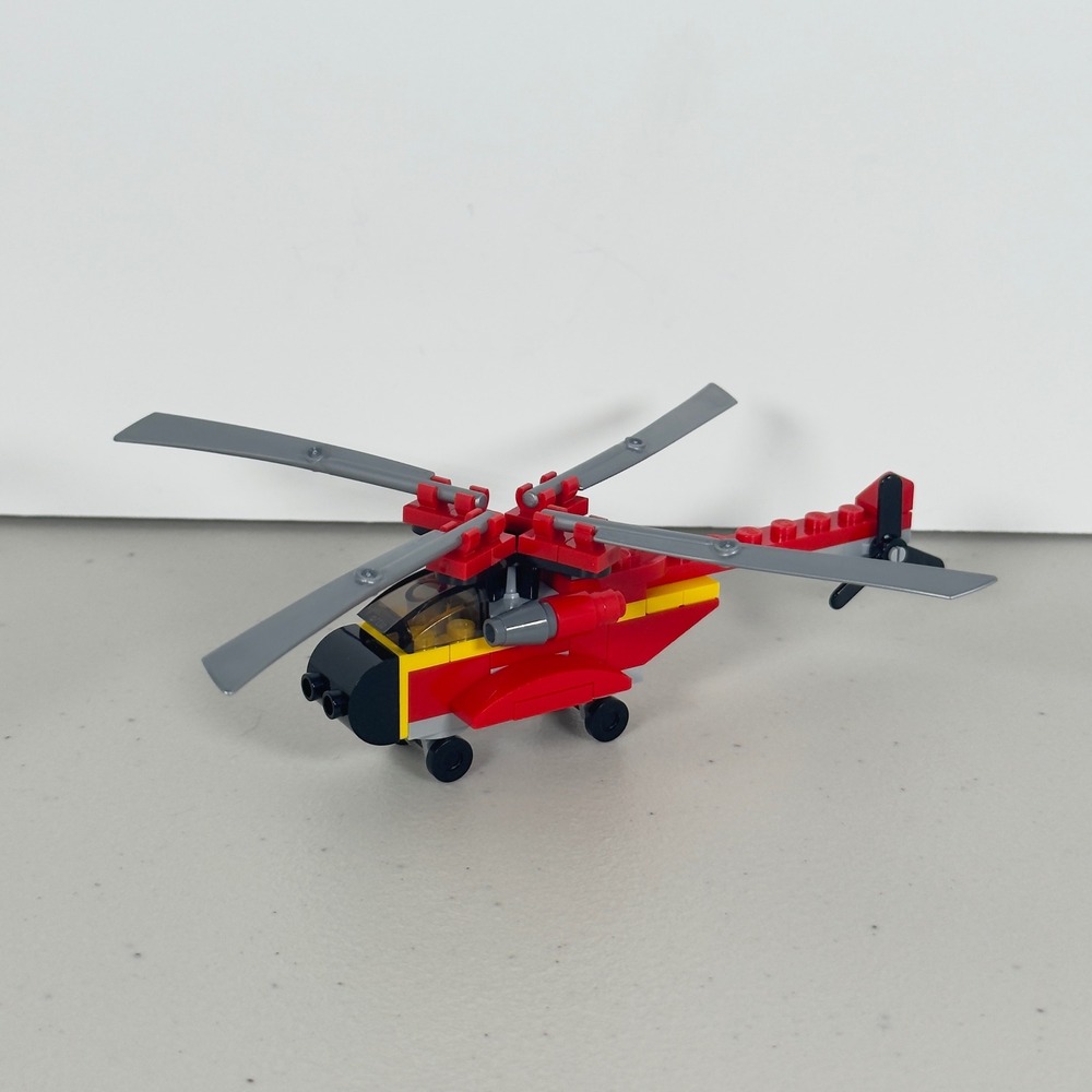LEGO Helicopter 10403 World Fun Mission to Mars Red Rescue Chopper Mini Build